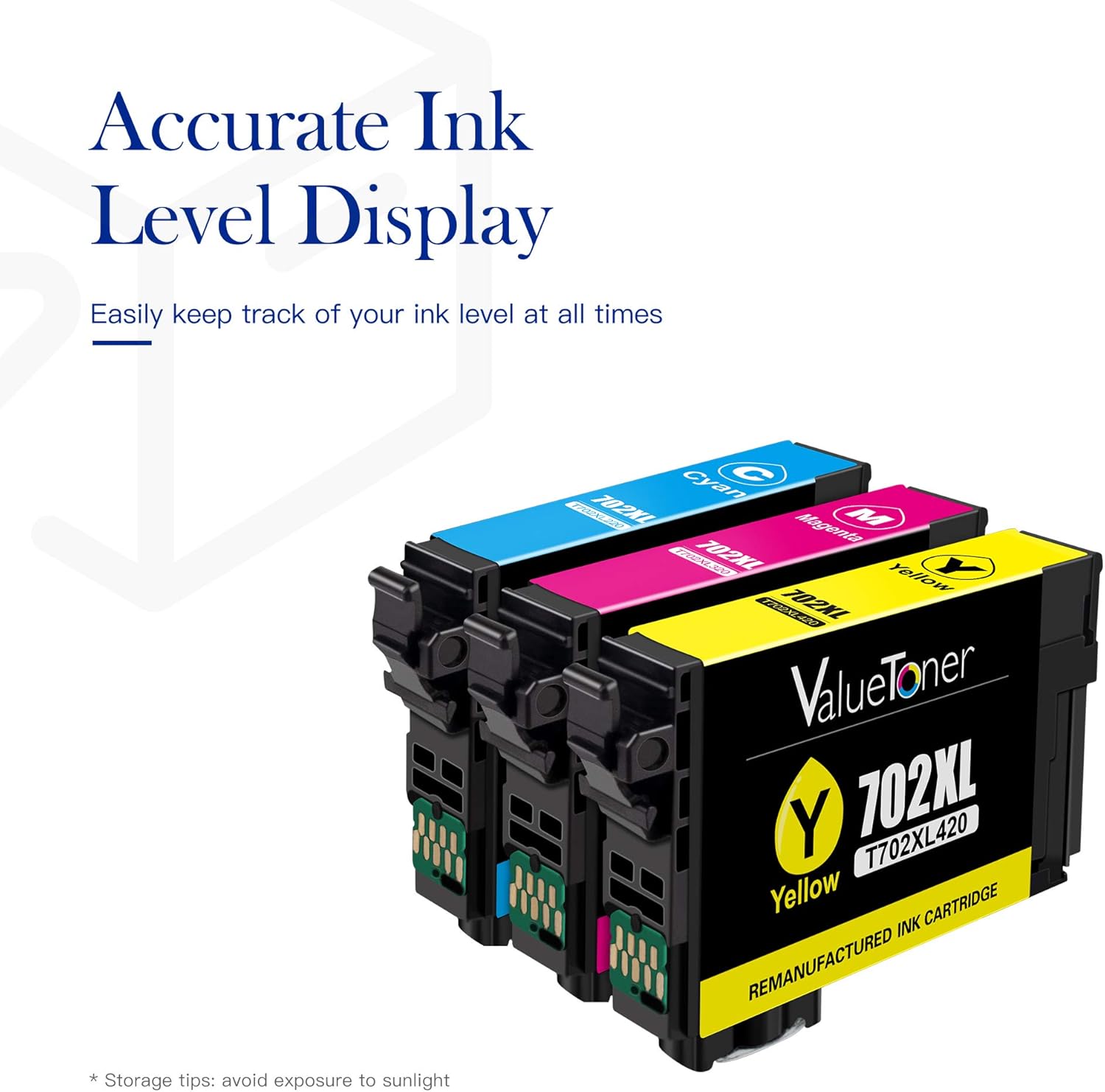 Buy 2 get 3 Valuetoner Remanufactured Ink Cartridges Replacement for Epson 702XL 702 XL for Workforce Pro WF-3733 WF-3720 WF-3730 Printer (1 Cyan, 1 Magenta, 1 Yellow, 3 Pack) Lowest Price Valuetoner Remanufactured Ink Cartridges Replacement for Epson 702XL 702 XL for Workforce Pro WF-3733 WF-3720 WF-3730 Printer (1 Cyan, 1 Magenta, 1 Yellow, 3 Pack)