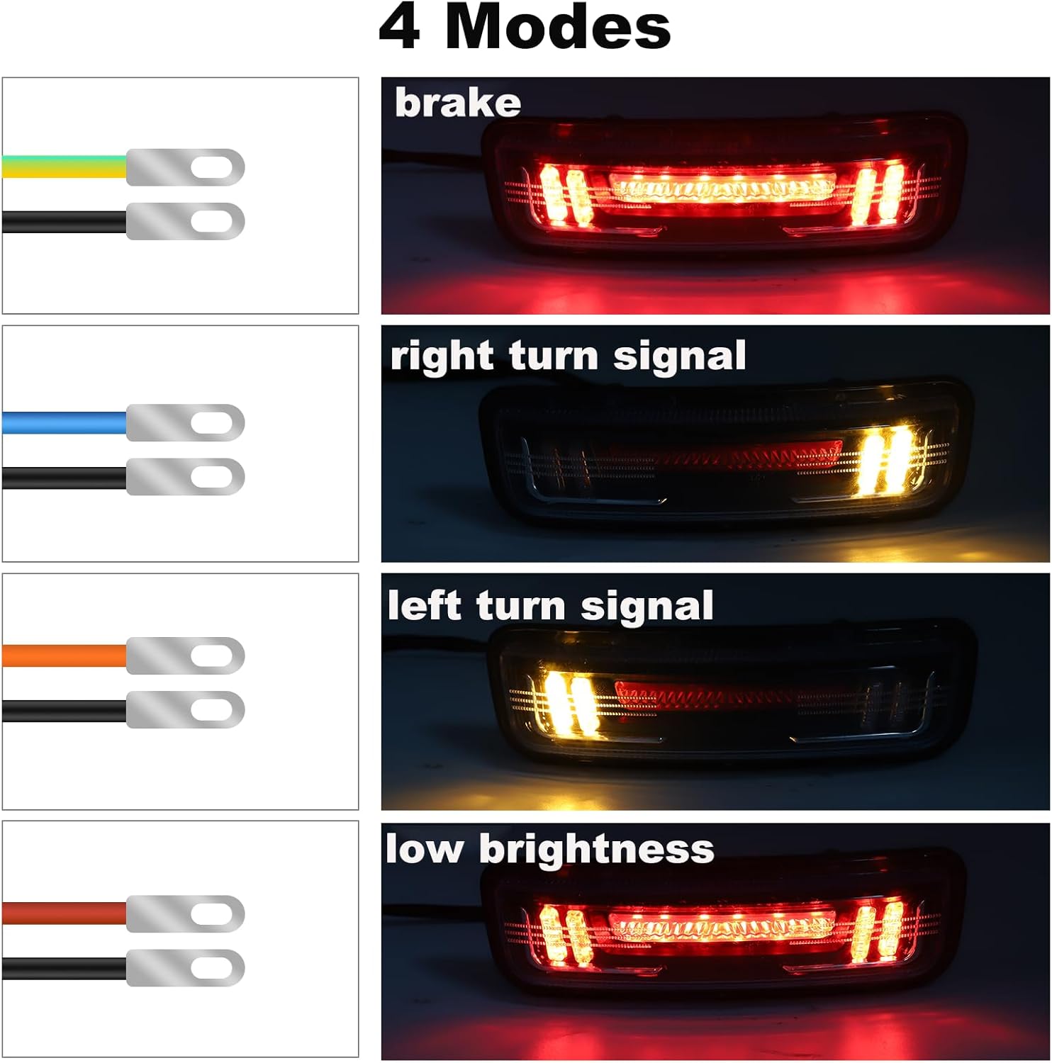 1PCS Motorcycle Brake Stop Light LED Rear Tail Light