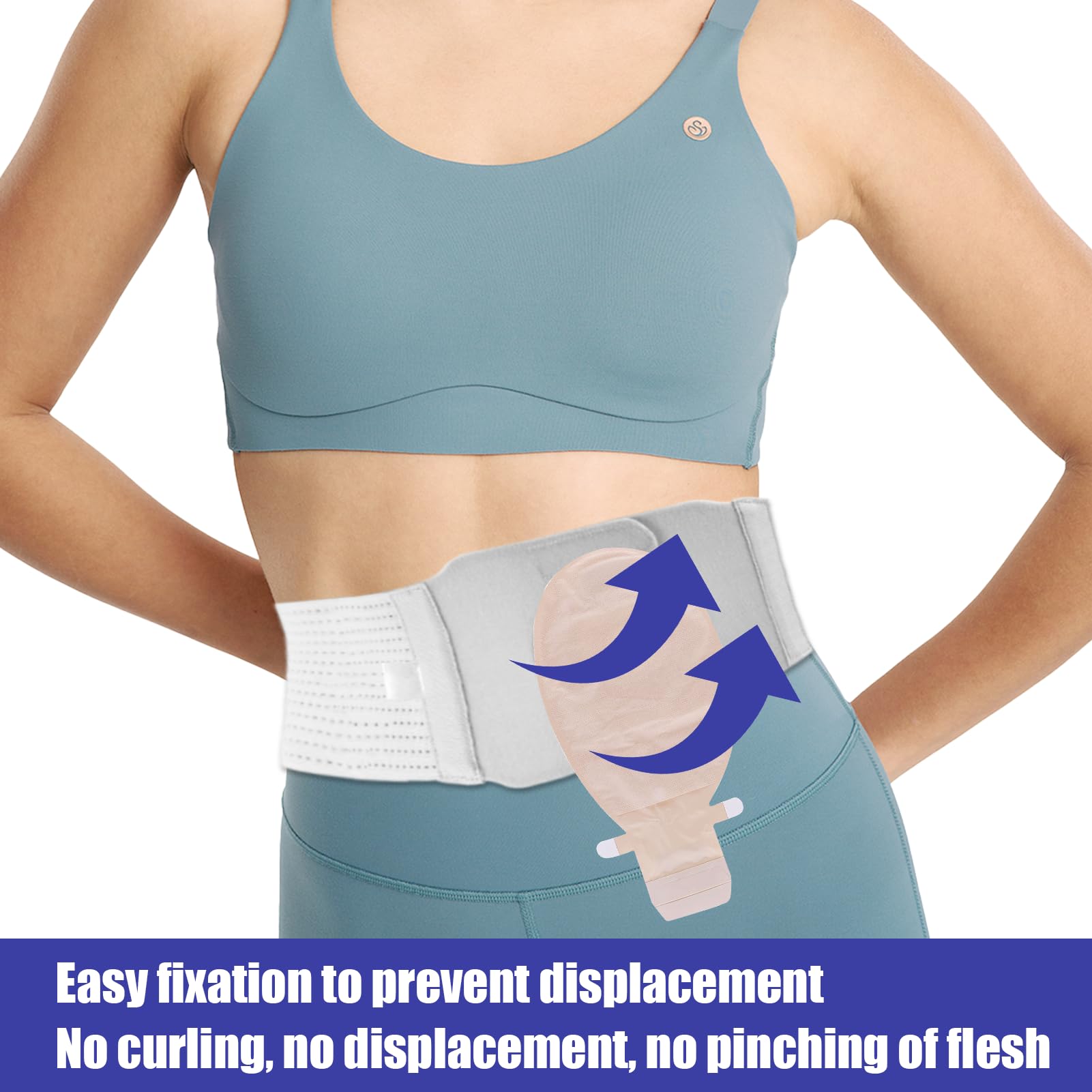 Cintura Stoma, cintura di supporto per stomia regolabile, cintura universale per colostomia e ileostomia, Cintura Per Colostomia, sacca per ileostomia, Forniture Per Stomia (XL)