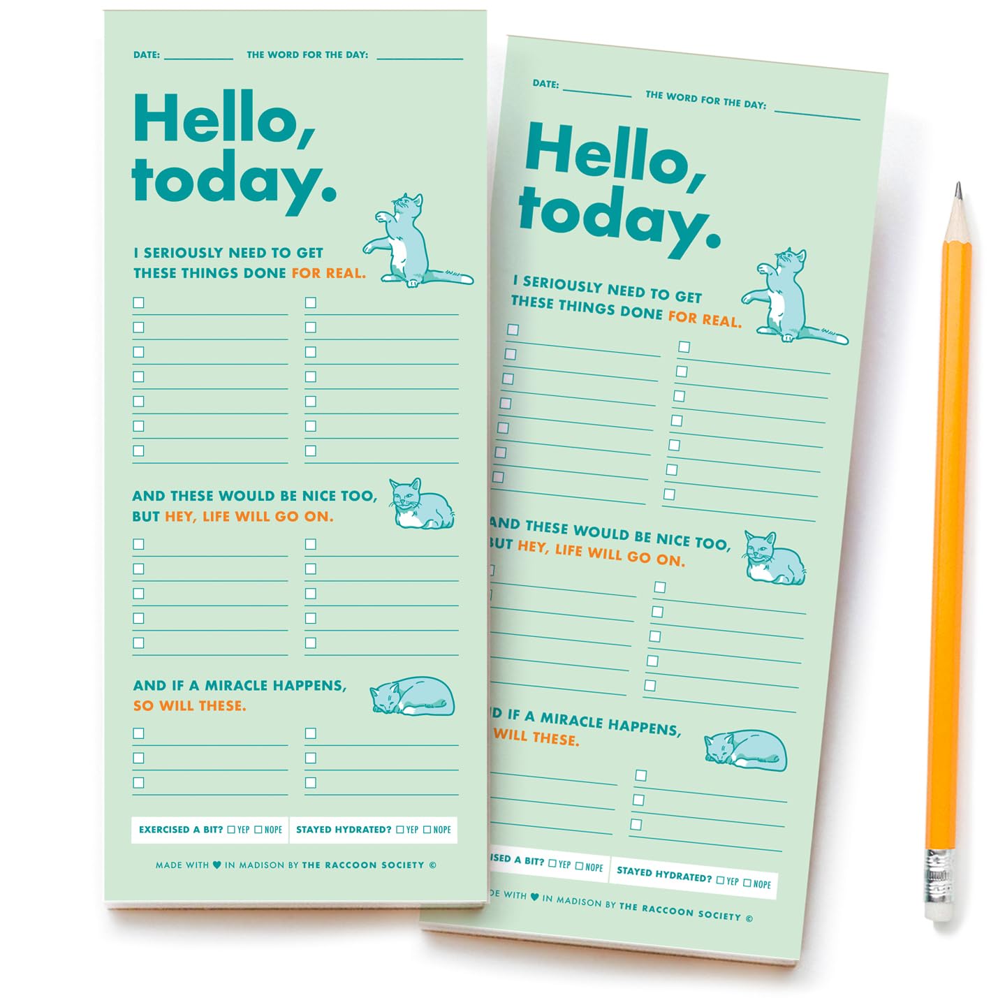 Productivity Planner | Fun & Witty To Do List Notepad | Weekly Planner Notepad & Daily Planner Undated | Planner Notebook | Day Planner 2023-2 (2-pack of Compact Size)