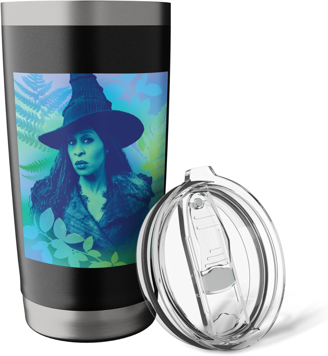 Wicked: For Good Elphaba Close Up Florals Stainless Steel Insulated Tumbler - Image 5