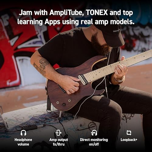 Miniatura 4 de IK Multimedia iRig HD X - Interfaz de audio para guitarra, grabación de música de 96 kHz, 24 bits, para iPhone, iPad, Mac, iOS y PC con cable