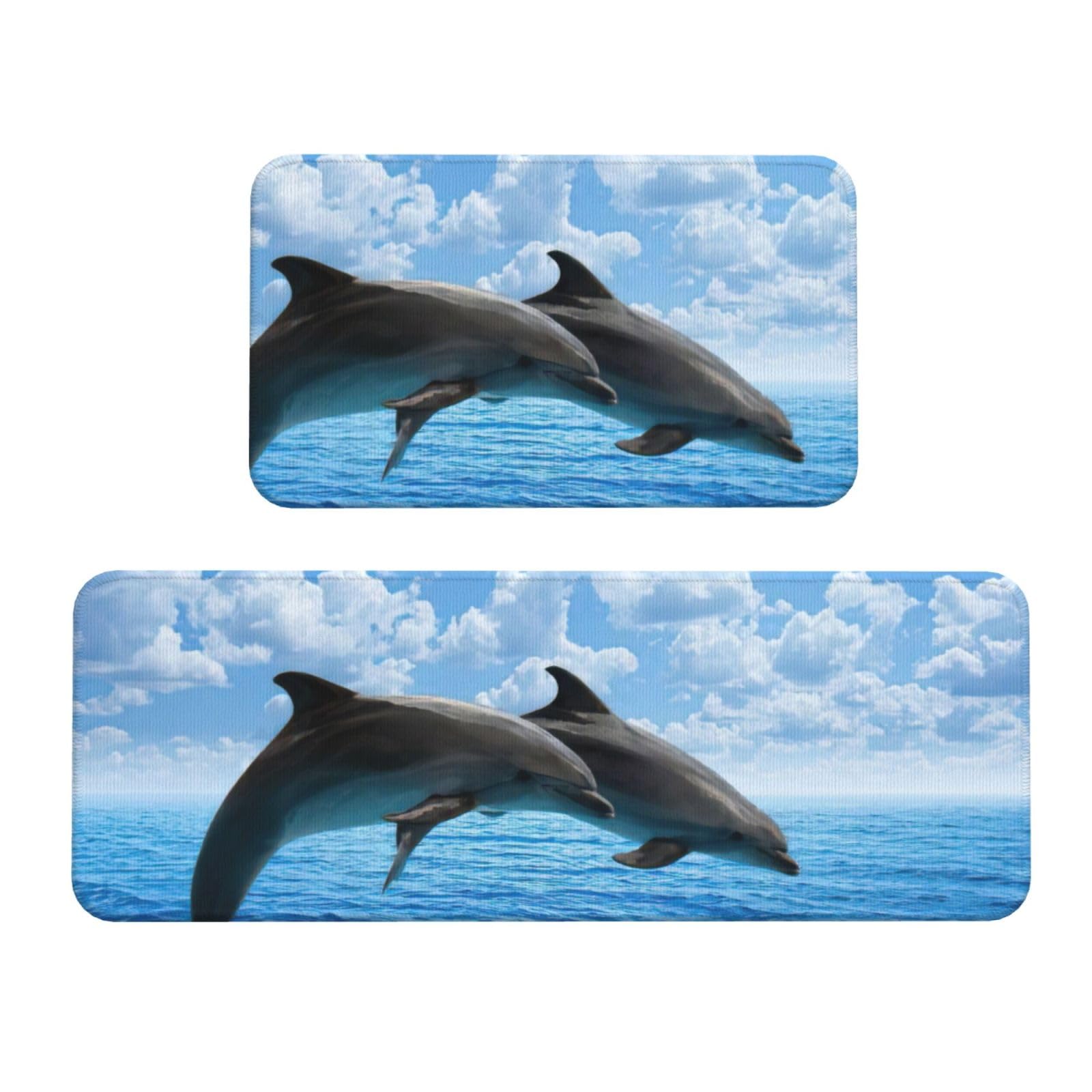 Tapis de cuisine dauphins pour le bureau et les espaces de travail