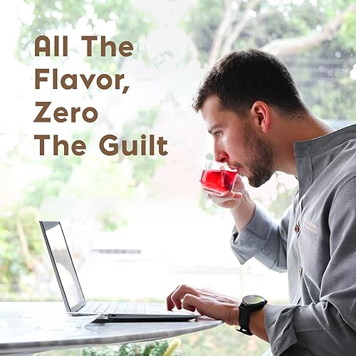 Miniatura 3 de Amaranth Herbal Tea Bags - 25 Caffeine Free Tea Bags - Fruit Tea with Stevia Natural Leaves - Sweet Tea Bags No Calories & Healthy Tea Bags - From