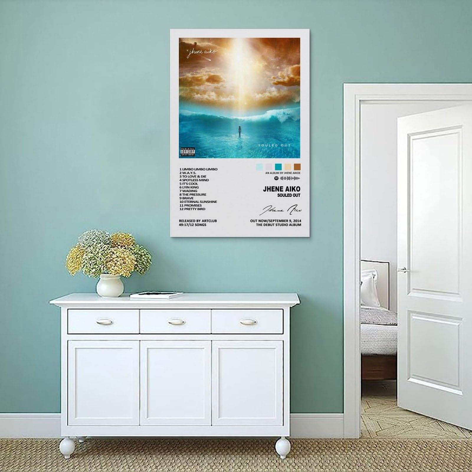 Jhené Aiko - Trip Album Cover Poster - Music Wall Art (digital