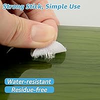 Vista 68 de Art3d - 48 juegos de cinta adhesiva de velcro de 3 pulgadas x 1 pulgada, tira adhesiva de doble cara, resistente, color blanco