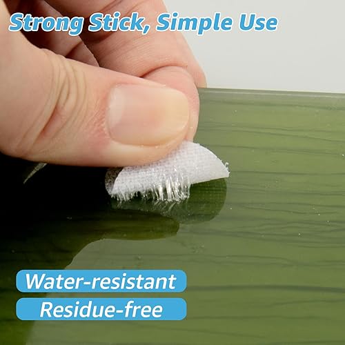 Miniatura 3 de Art3d - 40 juegos de puntos adhesivos de 1 x 1 pulgada, con parte trasera adhesiva, de doble cara, resistente (redondo)