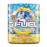 G Fuel Party Punch Game Changing Elite Energy Powder, Sharpens Mental Focus and Cognitive Function,