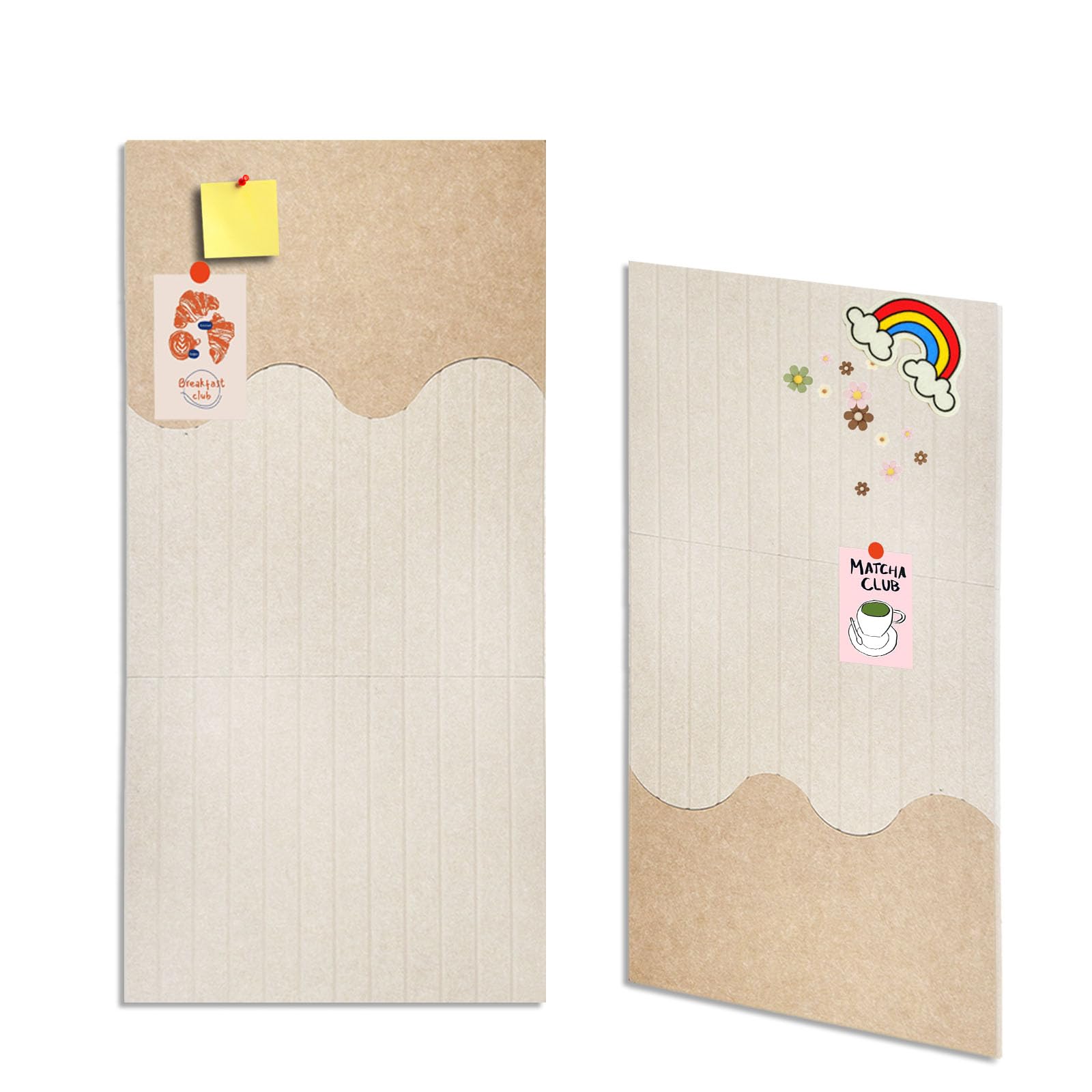 AIBOVI Cork-Bulletin Board Tiles for Office-Classroom, 47 * 24 inch Tack-Cork Boards for Walls, Rectangular Prayer Vision Pin Board, Adhesive Large