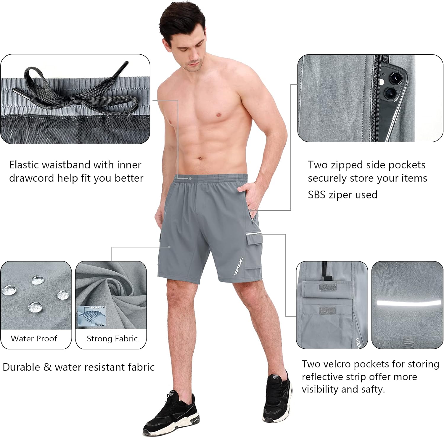 Nomolen Men's Mountain Bike Shorts 3D Padded Bike Shorts MTB Cycling Shorts Loose-Fit Bike Shorts : Clothing, Shoes & Jewelry