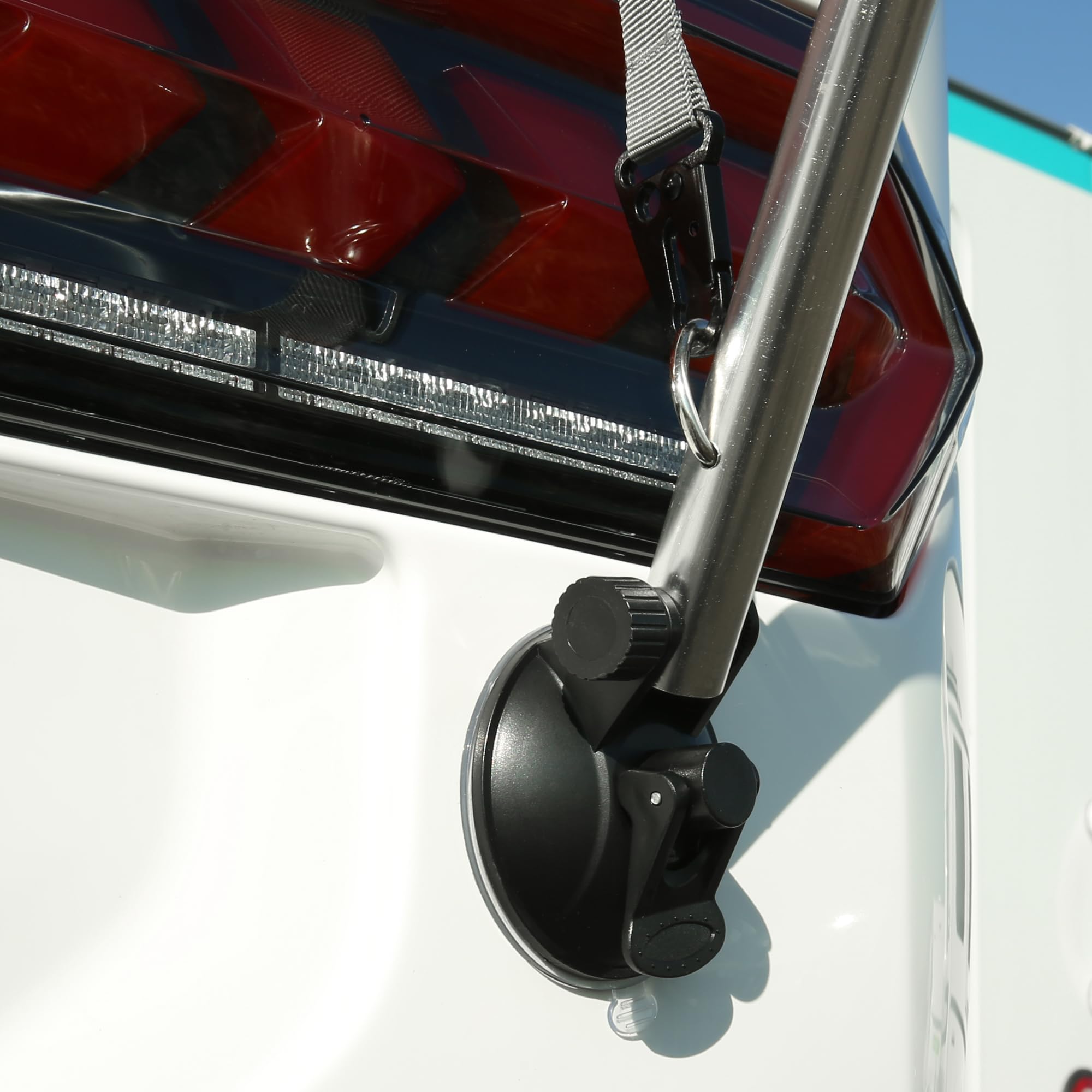 your GEAR Padua - Fenstermarkise für Wohnwagen | Größen: 140/160/180/200 x 70 cm | 7 mm Keder | UV 80+ Sonnenschutz, Camping-Markise (Grau, 200 X 70 cm)