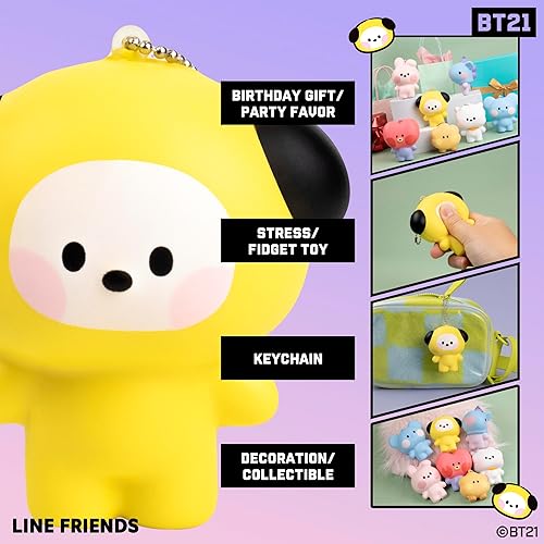 Miniatura 2 de Hamee BT21 Minini - Lindos juguetes blandos SquiSHU - Llavero de juguete blando de levantamiento lento para recuerdos de fiesta, bola antiestrés,