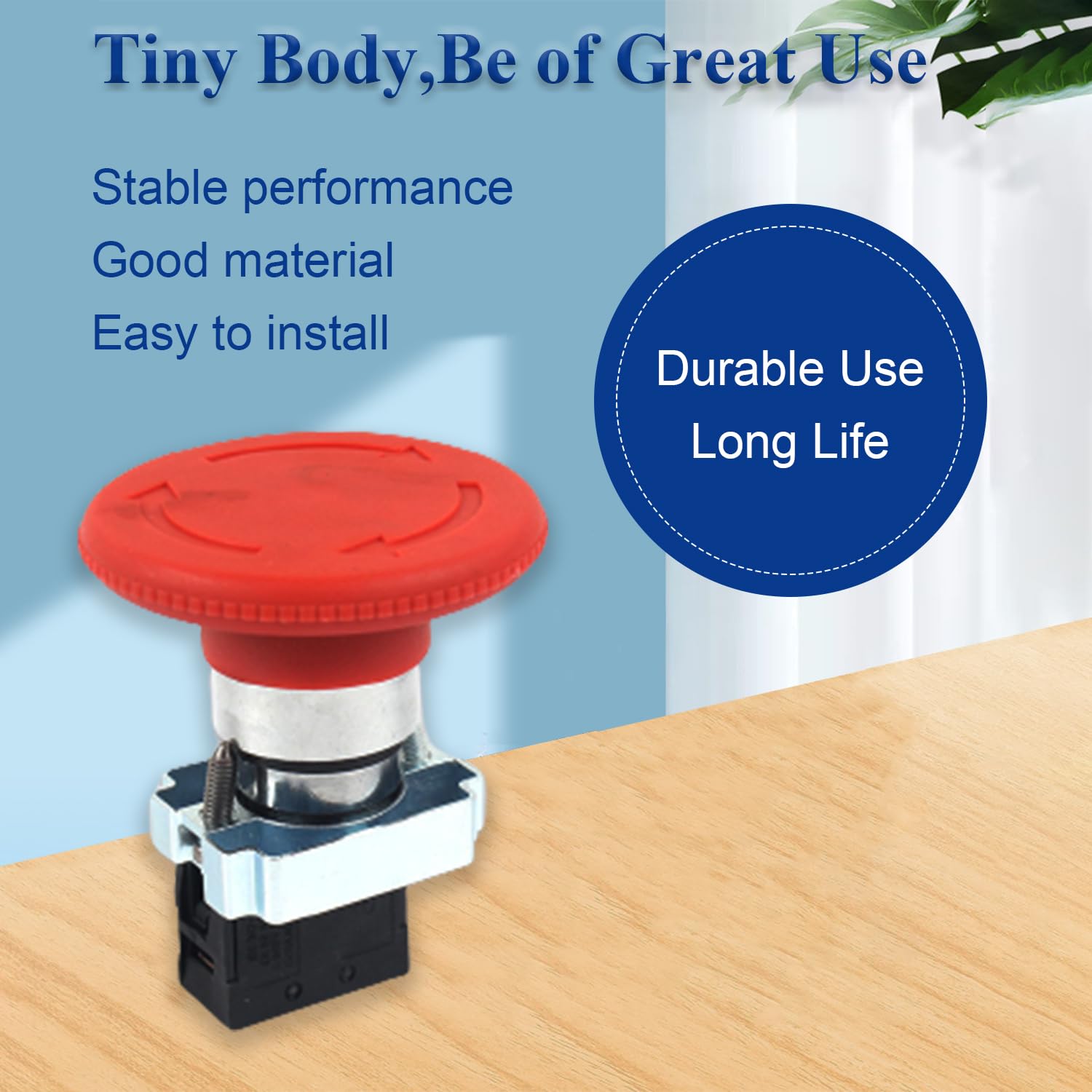 Snapklik.com : 600V 10A Emergency Stop Push Button Switch ZB2-BE101C ...