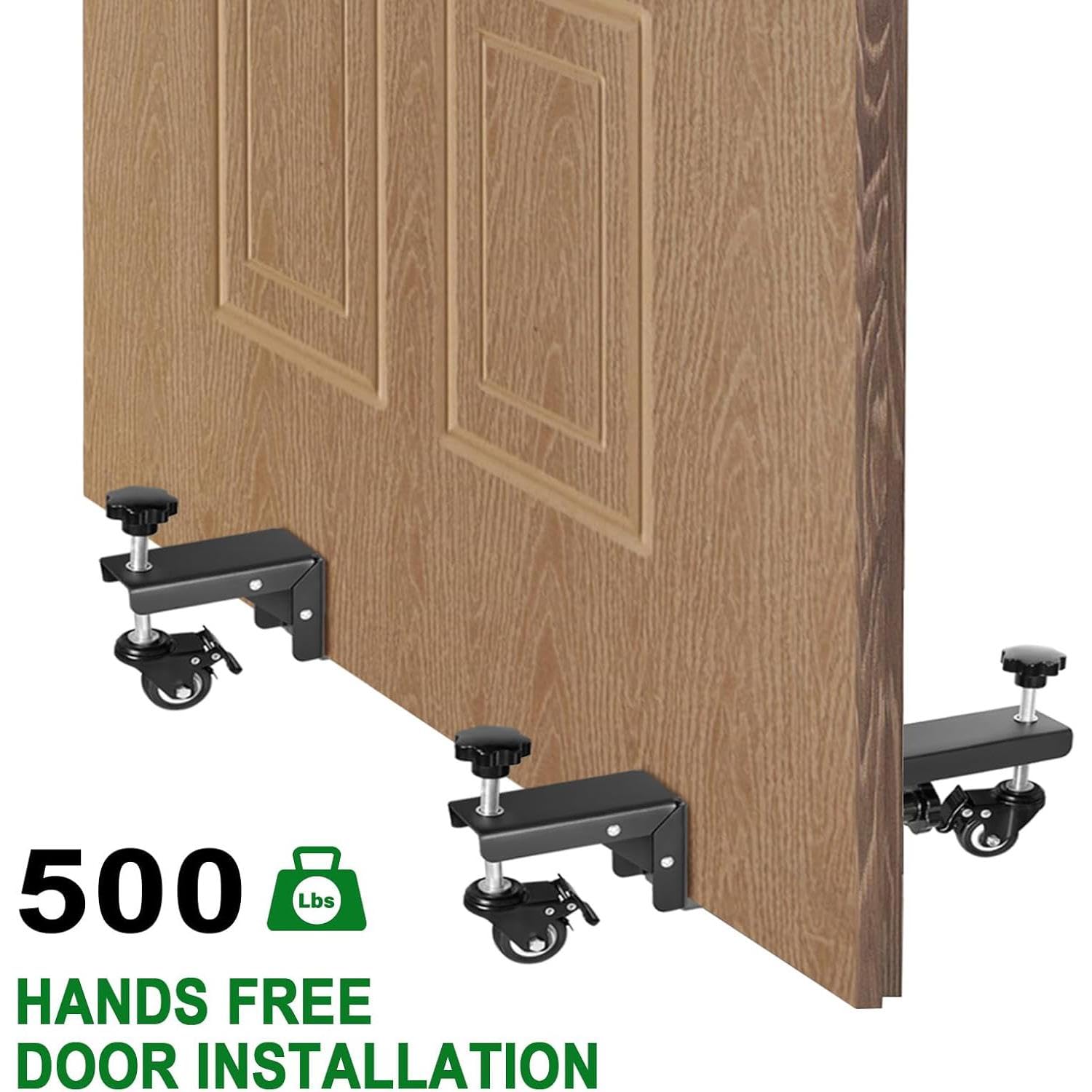 Heavy-Du - Kit di riempimento per porte pesanti, 2,5-0,8 cm e 2,5-2,4 cm, strumento per appendere porte e carrelli per porte pesanti, carrello sollevatore pannello per casa e Worhop, design nero
