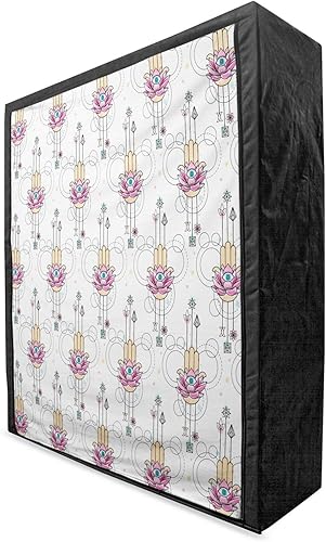 Miniatura 1 de Ambesonne Hamsa Portable Fabric Wardrobe, Eastern Motifs with All Seeing Eye Inspirations South Illustration, Clothing Organizer and Storage Closet