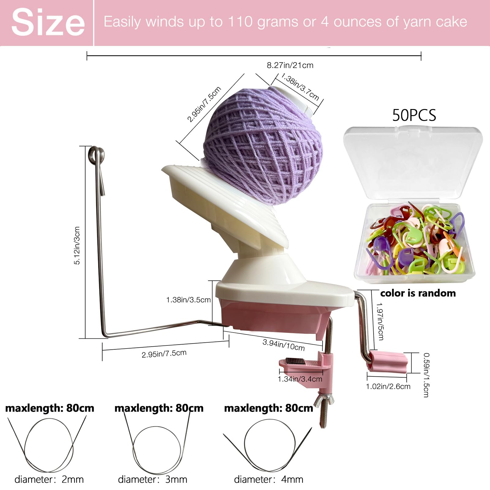 Kit Machine Yarn Yarn Winding Machine All-in-One Yarn Winder Kit With Knitting ...