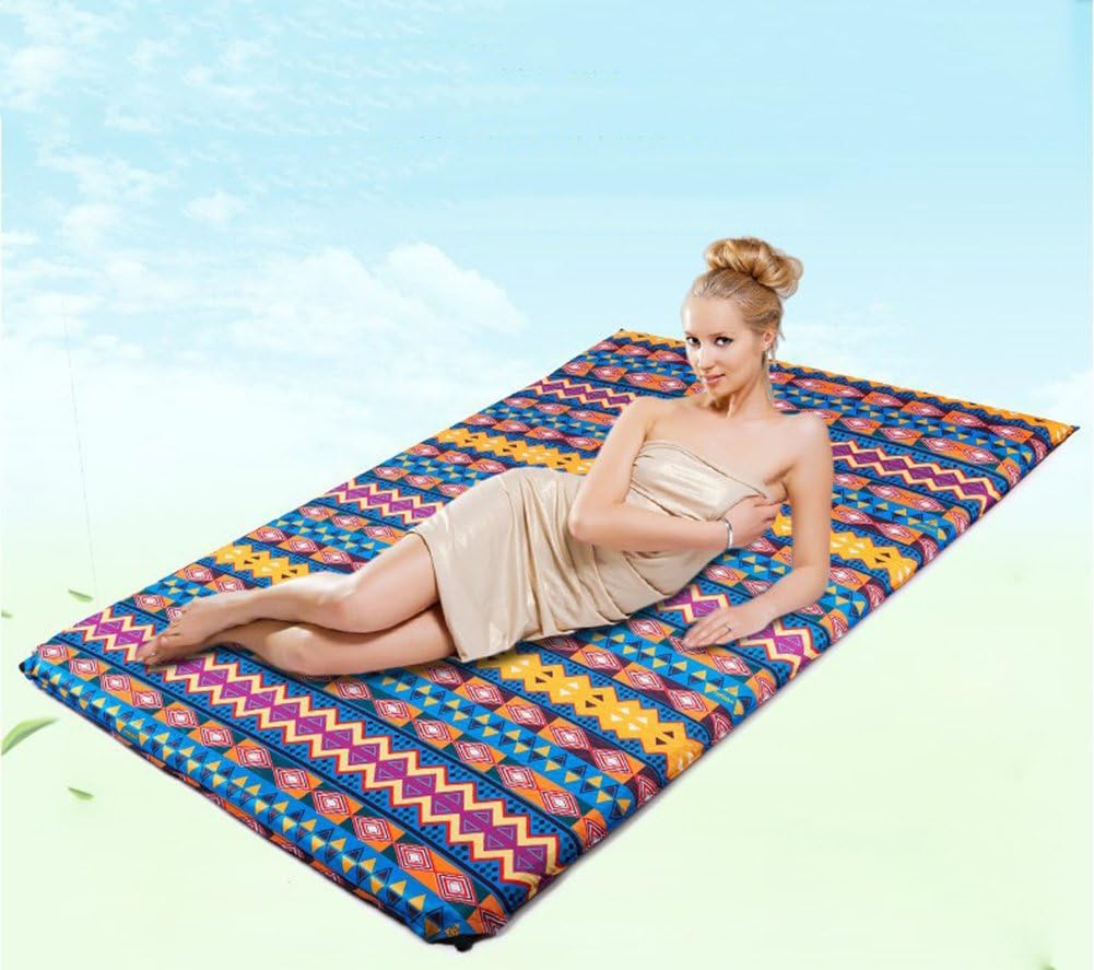 Sleeping Mat Inflating Portable Yoga Mat Pad Bed Or Travel Mattress Travelling Beach Home Self-Inflating Camping SD-98103 (Medium)