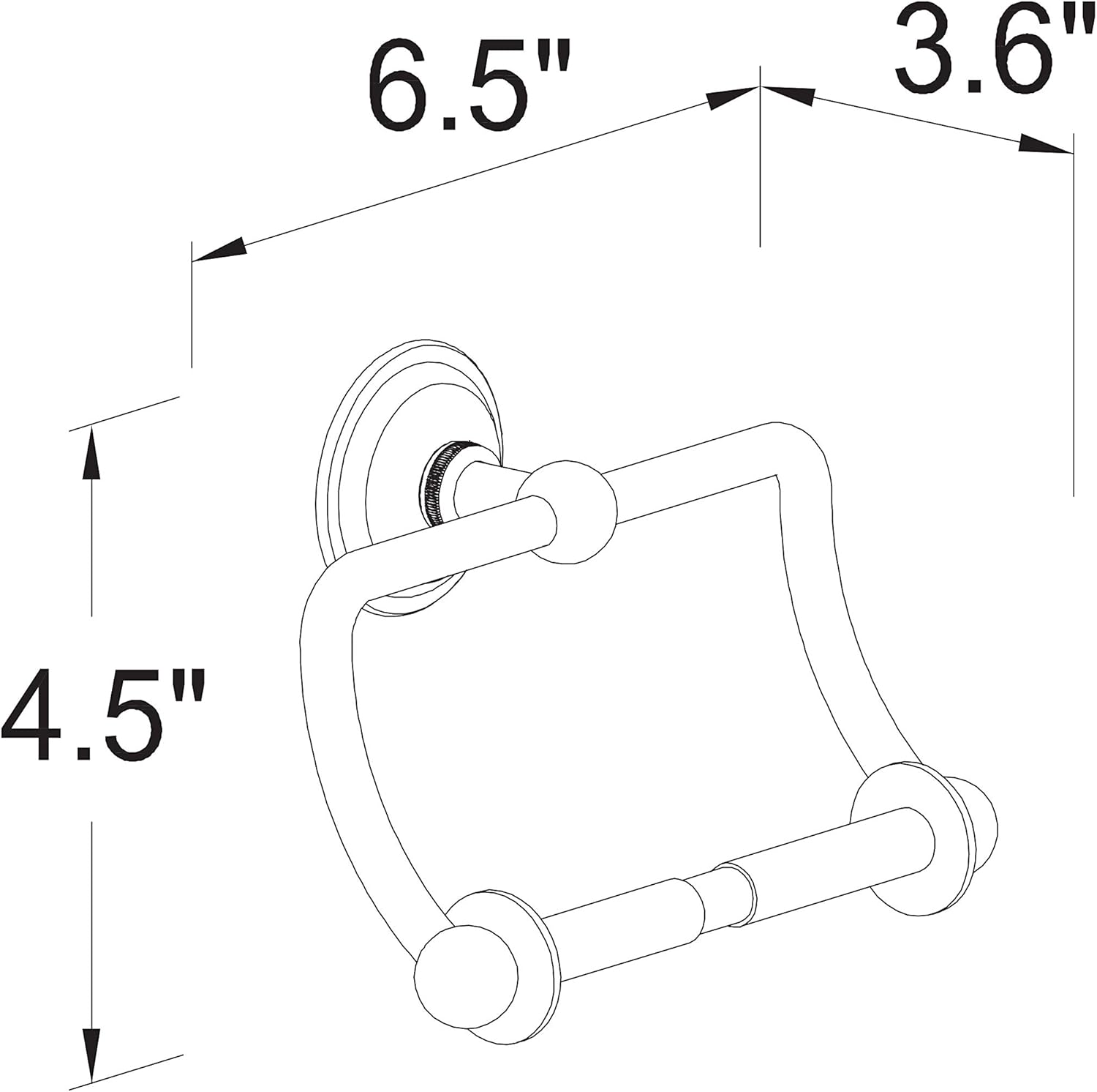 Ginger 2609/SN London Terrace Hanging Toilet Tissue Holder, Satin Nickel,