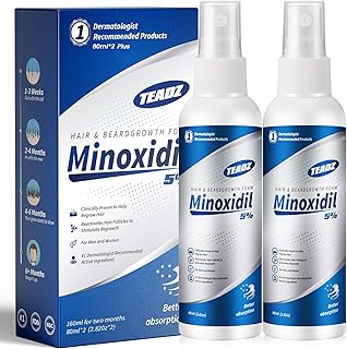 5% Minoxidil for Men and Women,Minoxidil hair Growth Products,Intense Hair Growth Serum,May Promote Faster, Stronger, Thicker Hair Growth to Fight Hair Loss and Thinning Hair(2.82 oz*2)