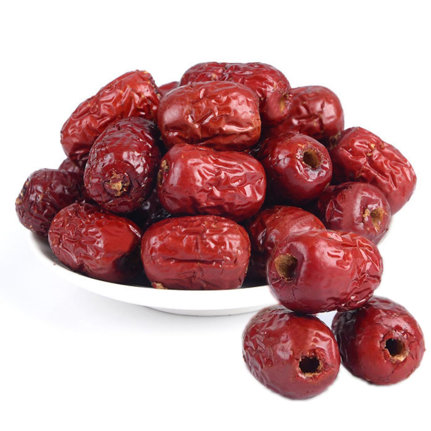 Red Dates、No Pit Chinese Dry Dates Seedless Dried Dates Fruit Nature Sweet Magic Dates Healthy Snack - No sugar added 红枣 (red dates 1.03lb/470g)