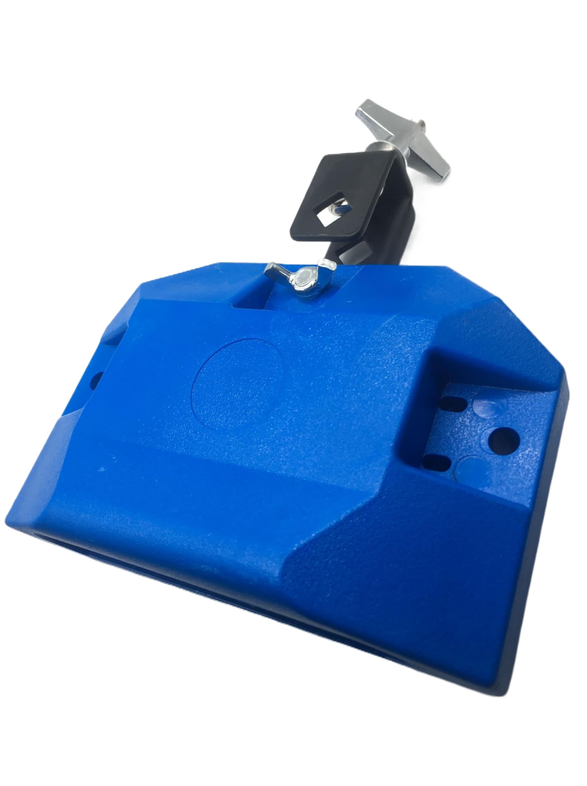 2WMusic Jam Block Blue Plastic Musical Percussion Block for Latin Drum Percussion Instruments