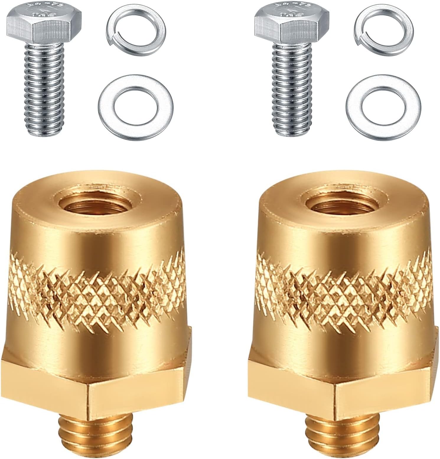 TERRIFI Battery Terminal Connectors Set, Side Post Battery Terminal Bolt Compatible with Other Accessories to Battery, for M8 Top Side Post Threaded Terminal Charging Post Extender Adaptor