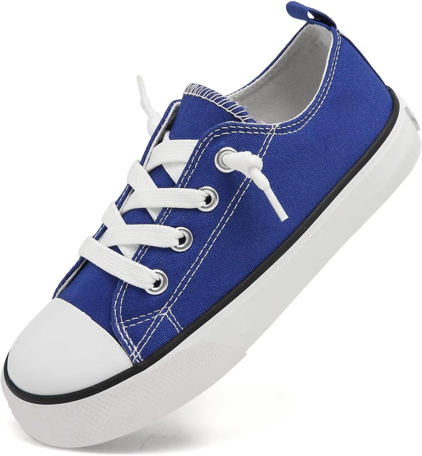 Toddler Little Kid Cushioned Canvas Shoes Slip On Sneakers Soft and Durable