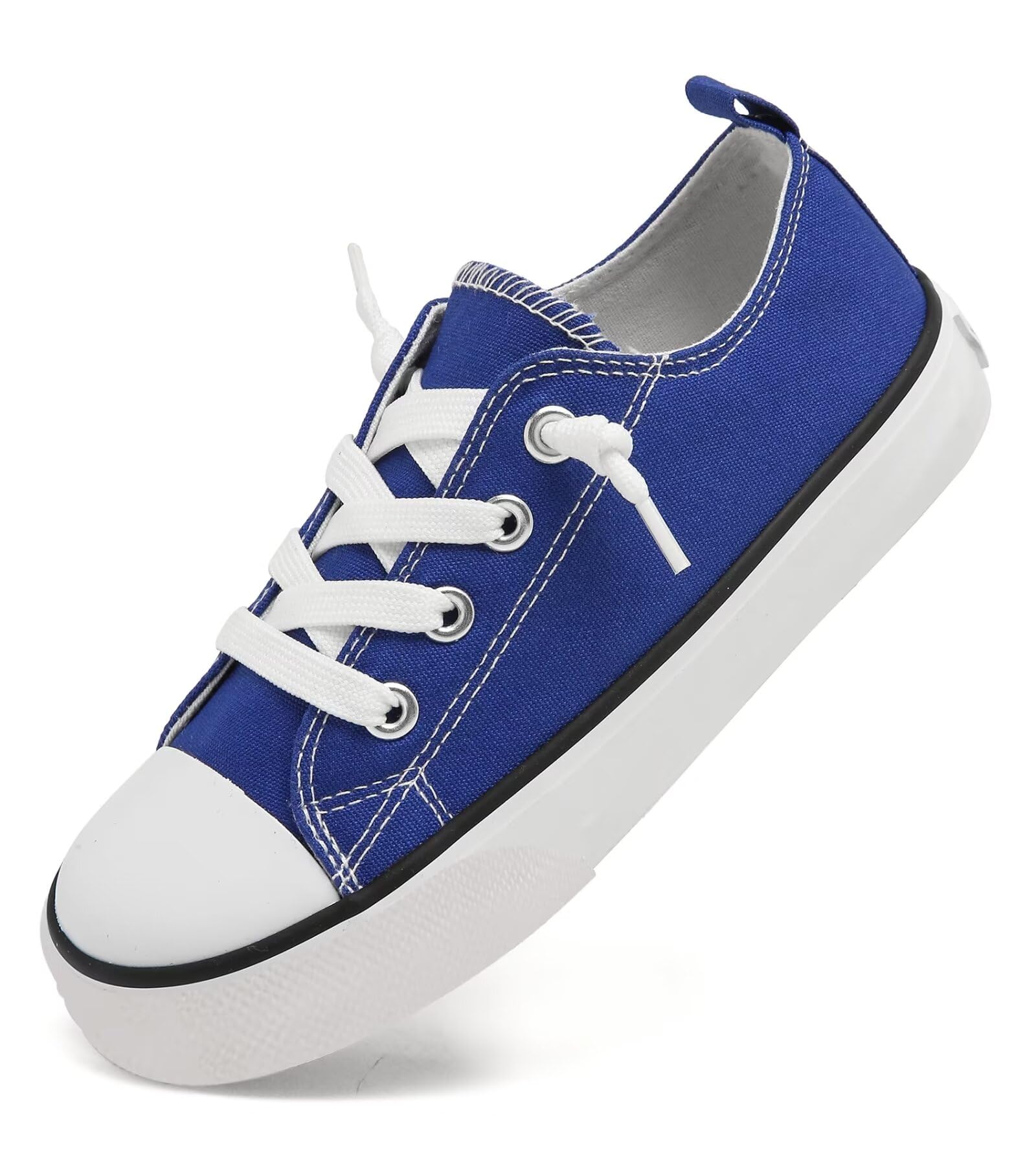 Toddler Little Kid Cushioned Canvas Shoes Slip On Sneakers Soft and Durable