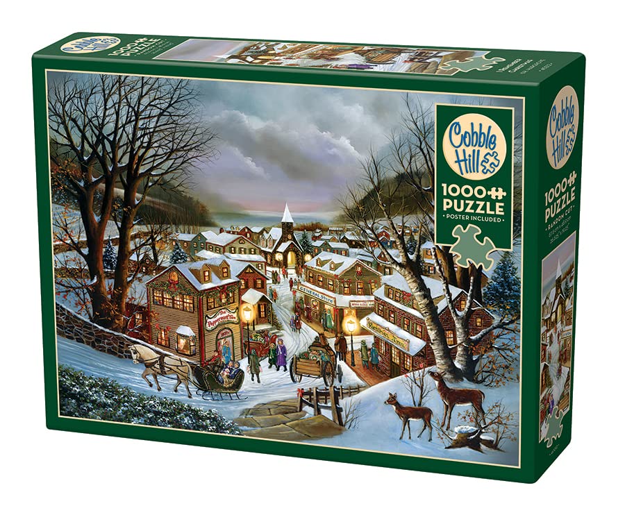 Cobble Hill 1000 Teile Puzzle 'Weihnachtspräsenz' - Mit Poster, In USA Hergestellt, Aus Recyceltem Material