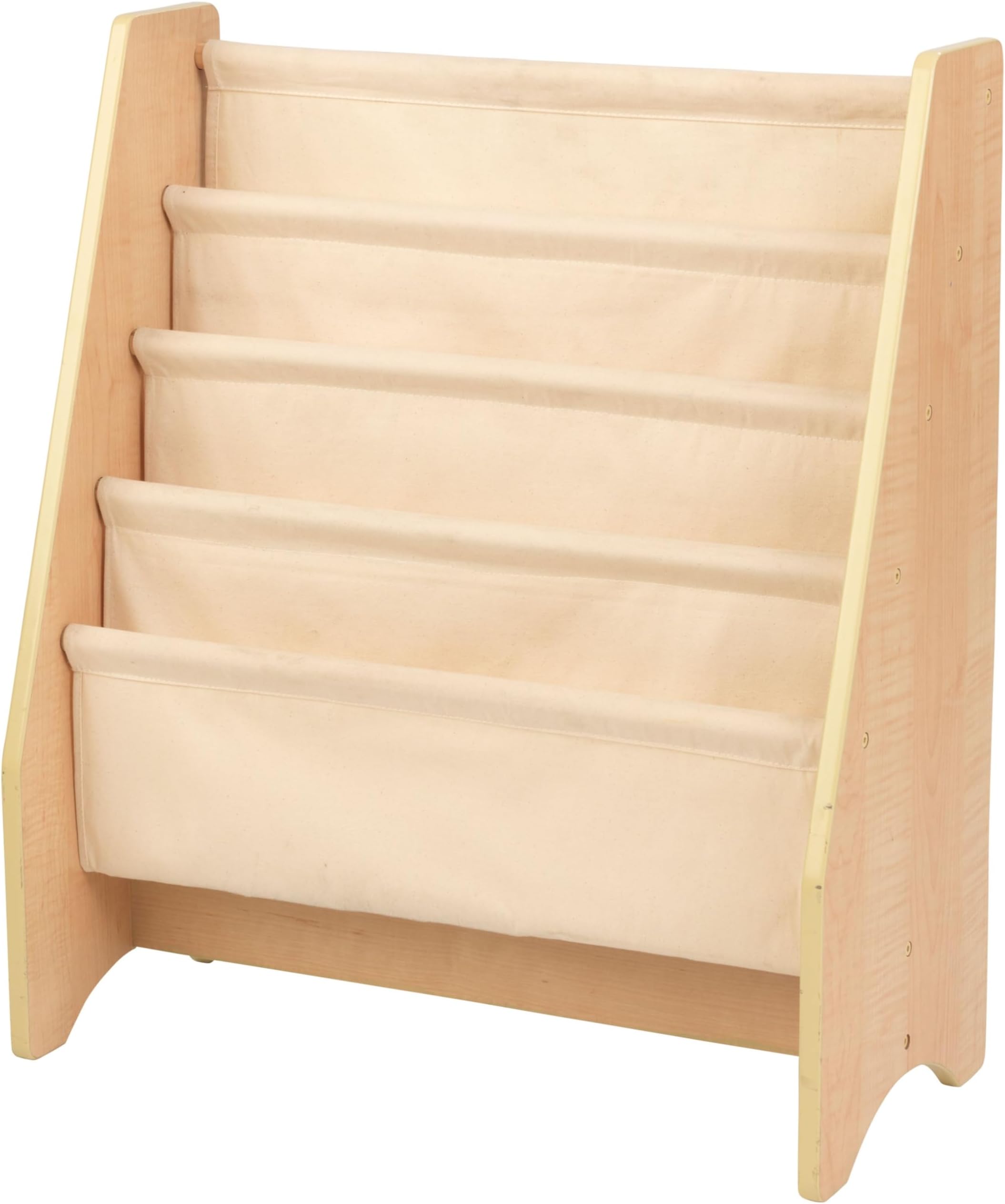 KidKraft 14221 Kids Sling Wooden Bookshelf, Children's Bedroom Furniture, Bookcase Display and Storage Rack, Natural Colours