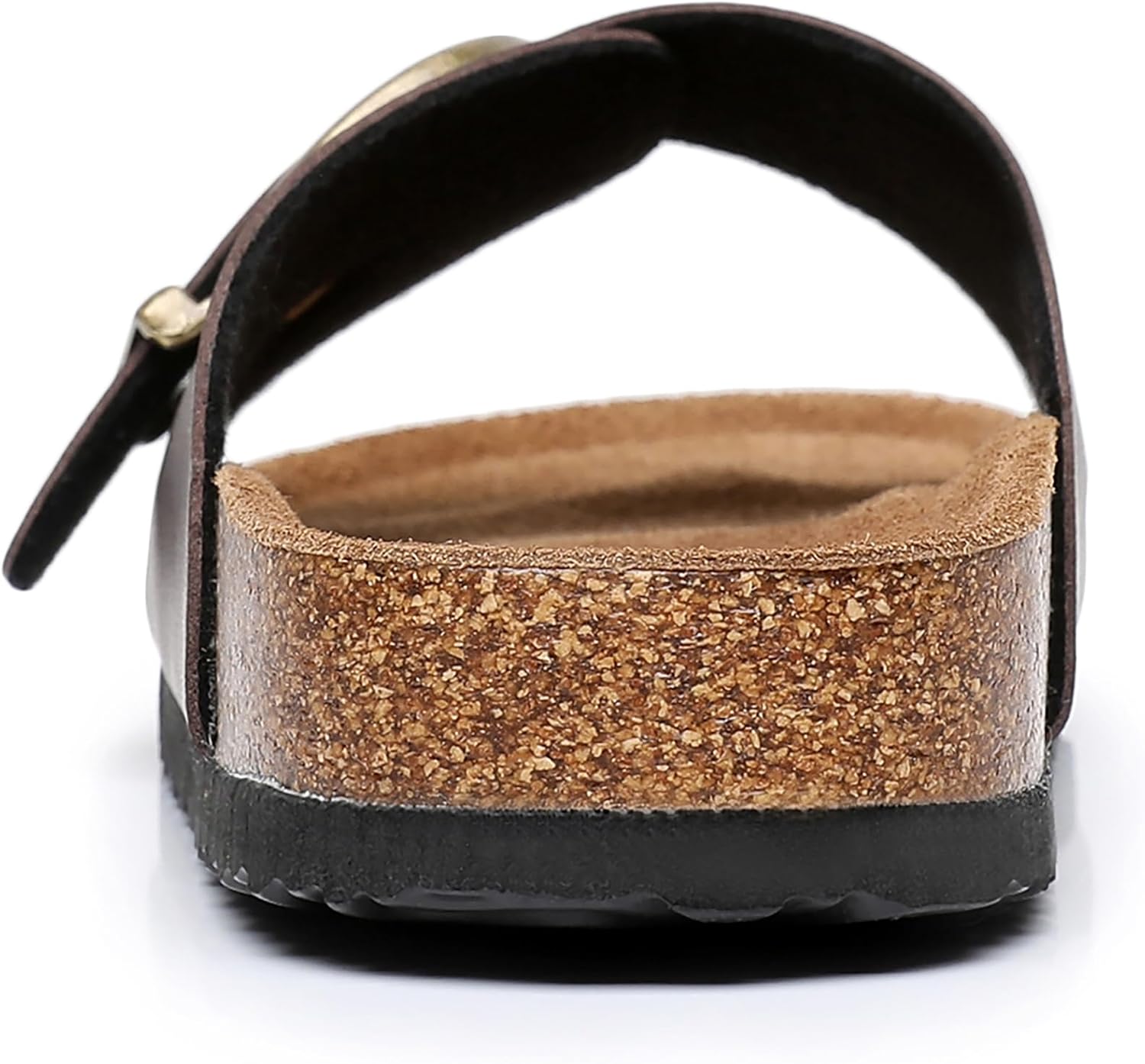 Women's Cork Footbed Sandals Cow Suede Summer Slide Sandals for Women with Adjustable Strap Buckle Open Toe Outdoor Beach Sandals 2025 - Image 5