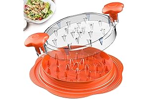 Chicken Shredder - Large Chicken Breast Shredder Tool Twist with Brush&Fork, Visible Meat Shredder Machine