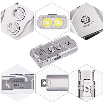 RovyVon S3 チタンLED懐中電灯 1800ルーメン 超高輝度手持ち懐中電灯