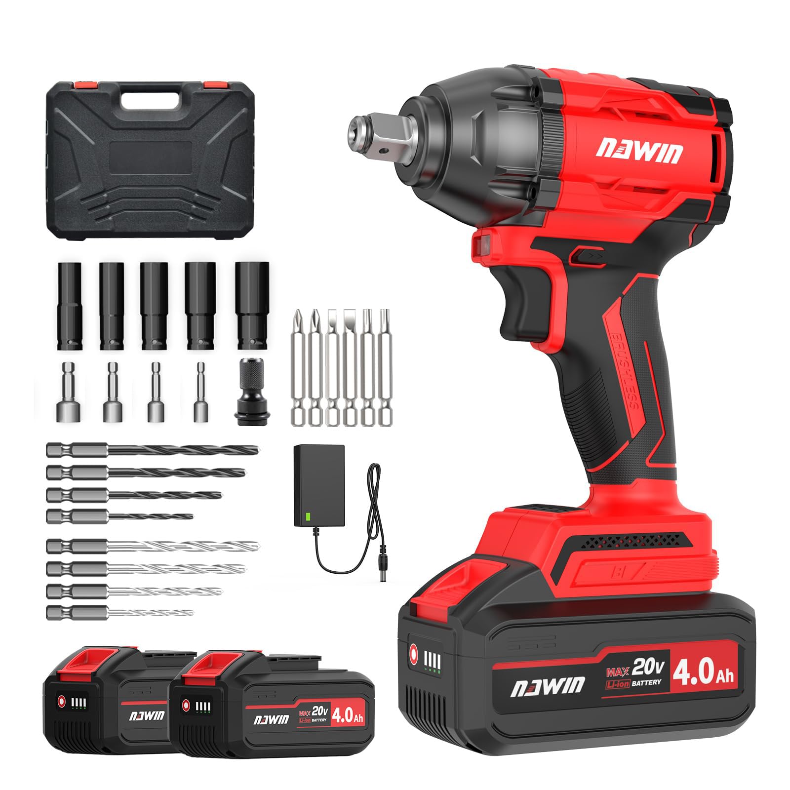 新品　ナウィン 20V充電式インパクトレンチ 電動インパクトレンチ Amazon | ナウィン 20V充電式インパクトレンチ 電動インパクトレンチ