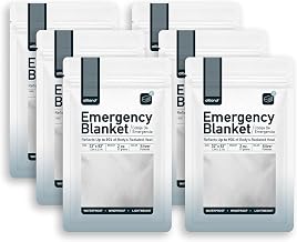 Altland 6 Pack of Emergency Blankets - Heat Reflective Blankets for Winter Survival Kits, Disaster Preparedness, Cold Weather Camping, and Homeless Care Packages