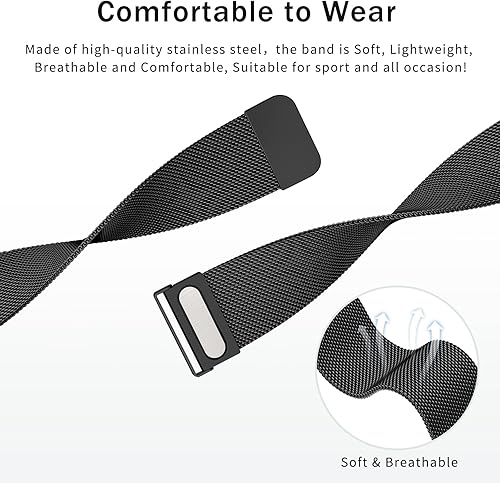 Miniatura 3 de Meliya Correa de metal compatible con Samsung Galaxy Watch 5 Band 1.575 in 1.732 in, Galaxy Watch 5 Pro bandas de 1.772 in, 0.787 pulgadas, correa