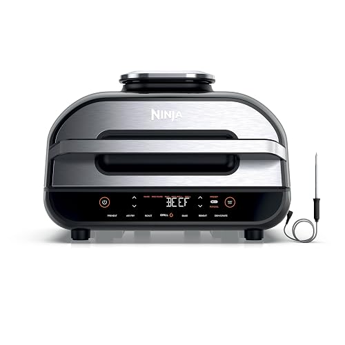 Ninja Foodi Max AG551UK Health Grill & Air Fryer - Grey - MAX, 3.8L - Grey & Silver