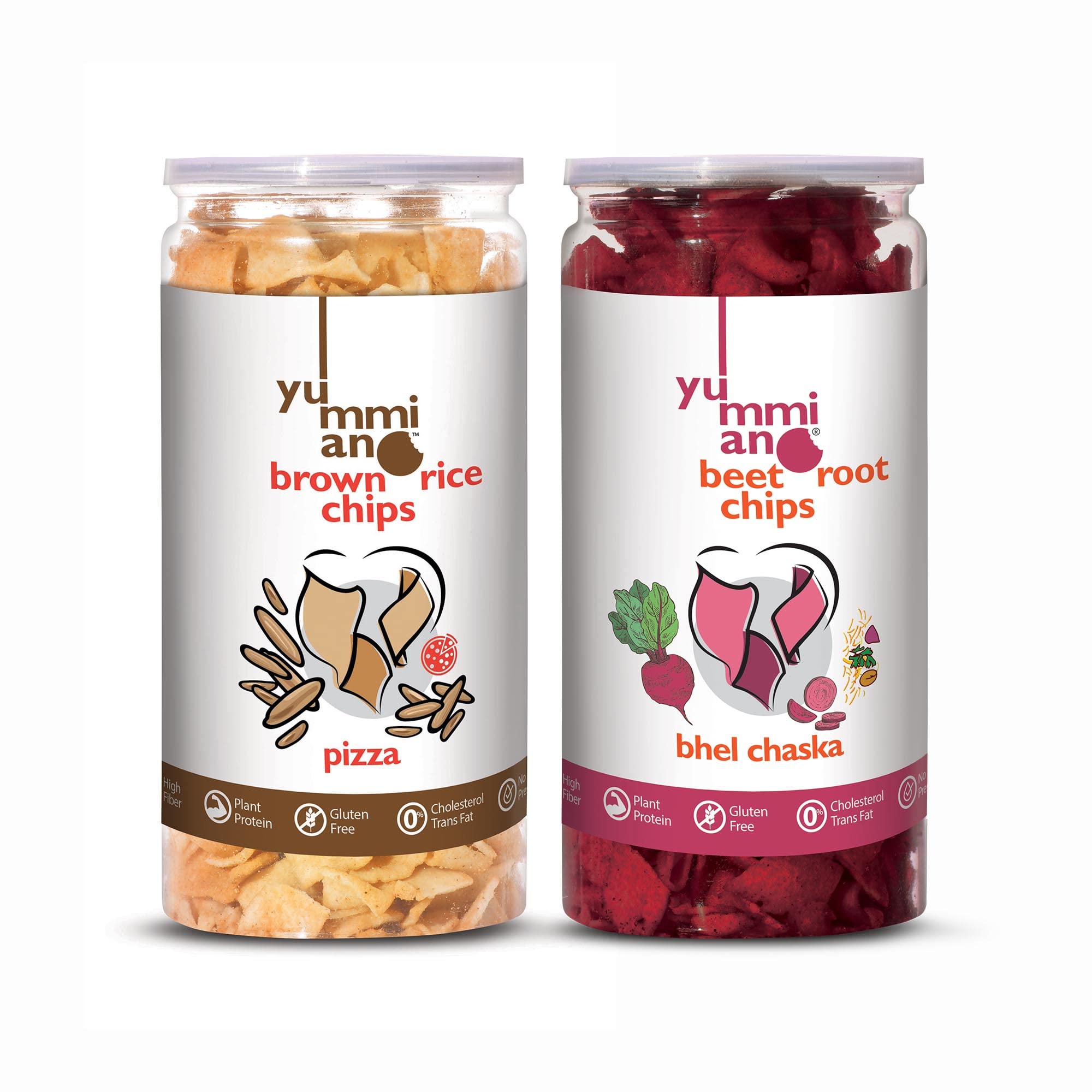 Yummiano® Gluten Free | Healthy Snacks Combo (Brown Rice Chips Pizza and Beetroot Chips Bhel Chaska) - Combined Weight | 280g (B09RB1C182) Amazon Price History, Amazon Price Tracker