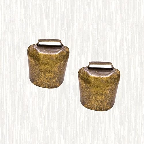 Miniatura 24 de 2 campanas de bronce ruidosas, campanas de animales de granja, campanas pequeñas, campanas de bricolaje, campanas de granja, campanas de oveja