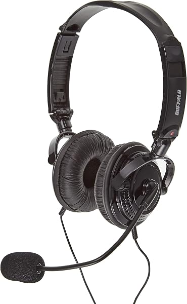 バッファロー BUFFALO 両耳ヘッドバンド式ヘッドセット 4極 - 5