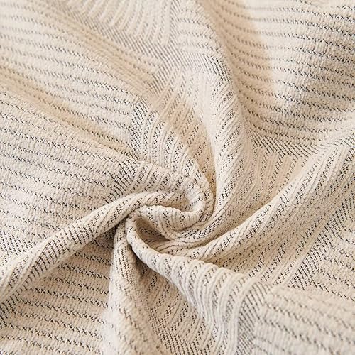 Miniatura 8 de ROOMLIFE Fundas de sofá para sofá de 3 cojines, estilo bohemio, fundas para sofá seccional, funda práctica para sofá futón, manta versátil para