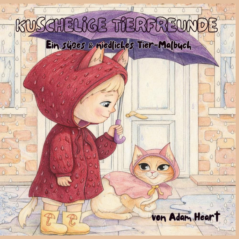 Kuschelige Tierfreunde: Ein süßes und niedliches Tier-Malbuch