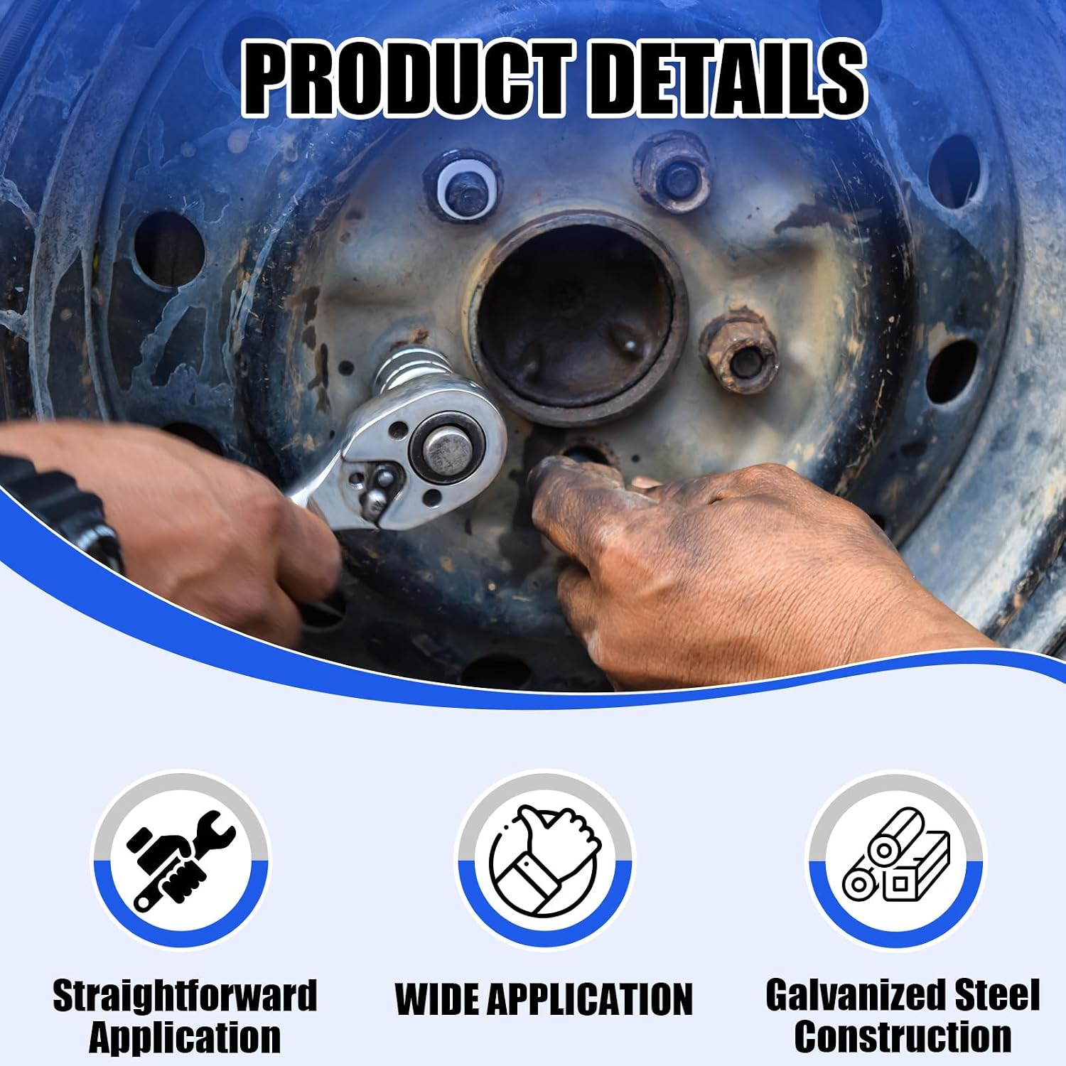 40 Pcs Offset Wheel Washers Bulk for Most Wheels Tire Repair Tools