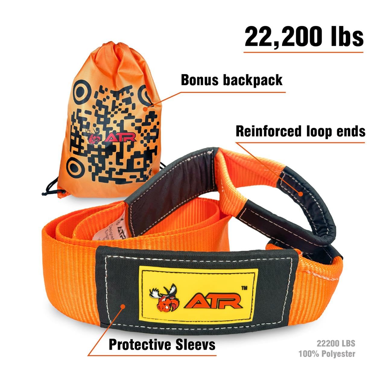 ATR Recovery Tow Strap 3