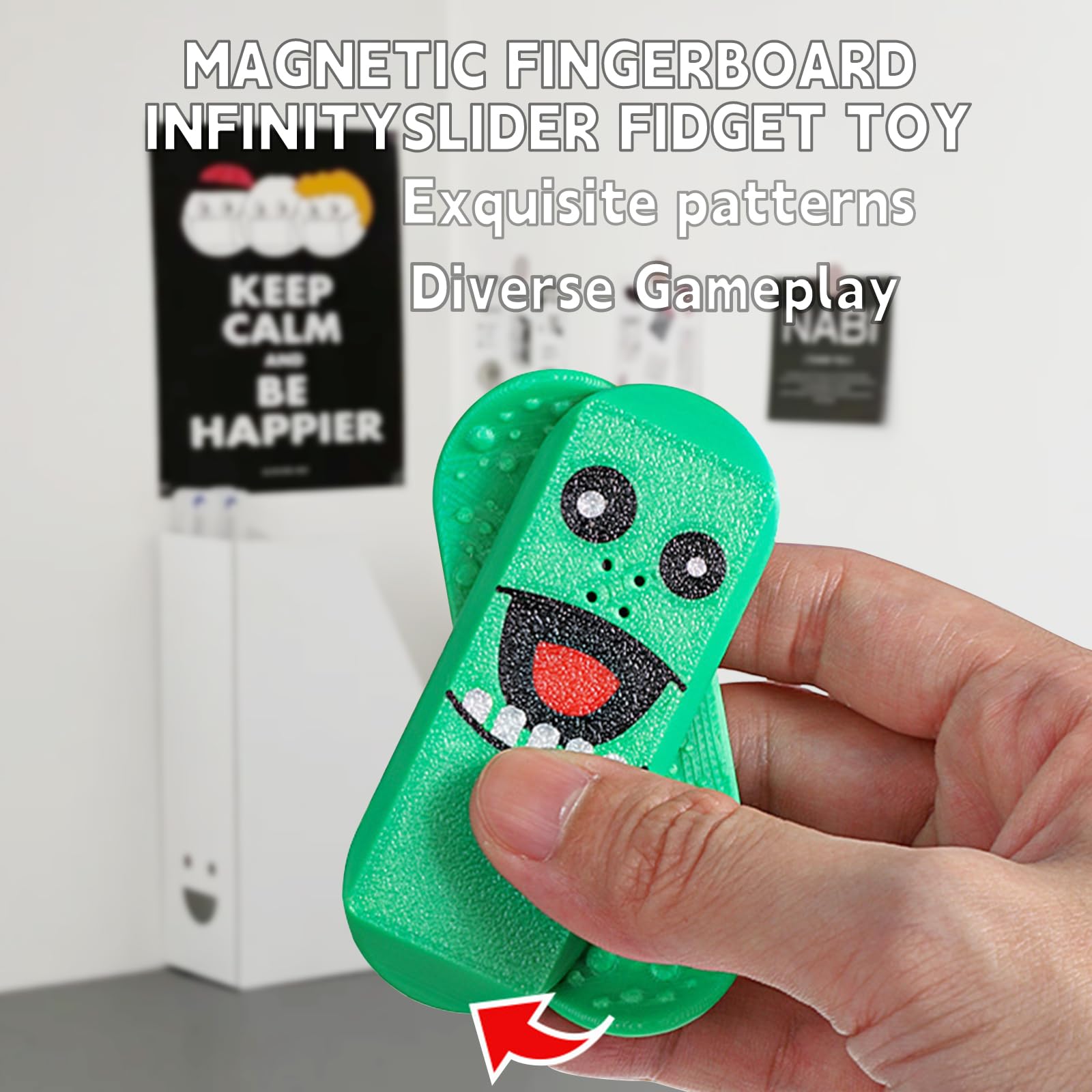 Amazon.co.jp: Kickflip フィジェットトイ 大人用 ポケットスライダー
