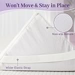 SINWEEK 2 Inch Gel Memory Foam Mattress Topper Twin XL Size/Twin Extra Long, Ventilated High Density Pad for Back Pain, Bed Topper with Removable Soft Cover, CertiPUR-US Certified