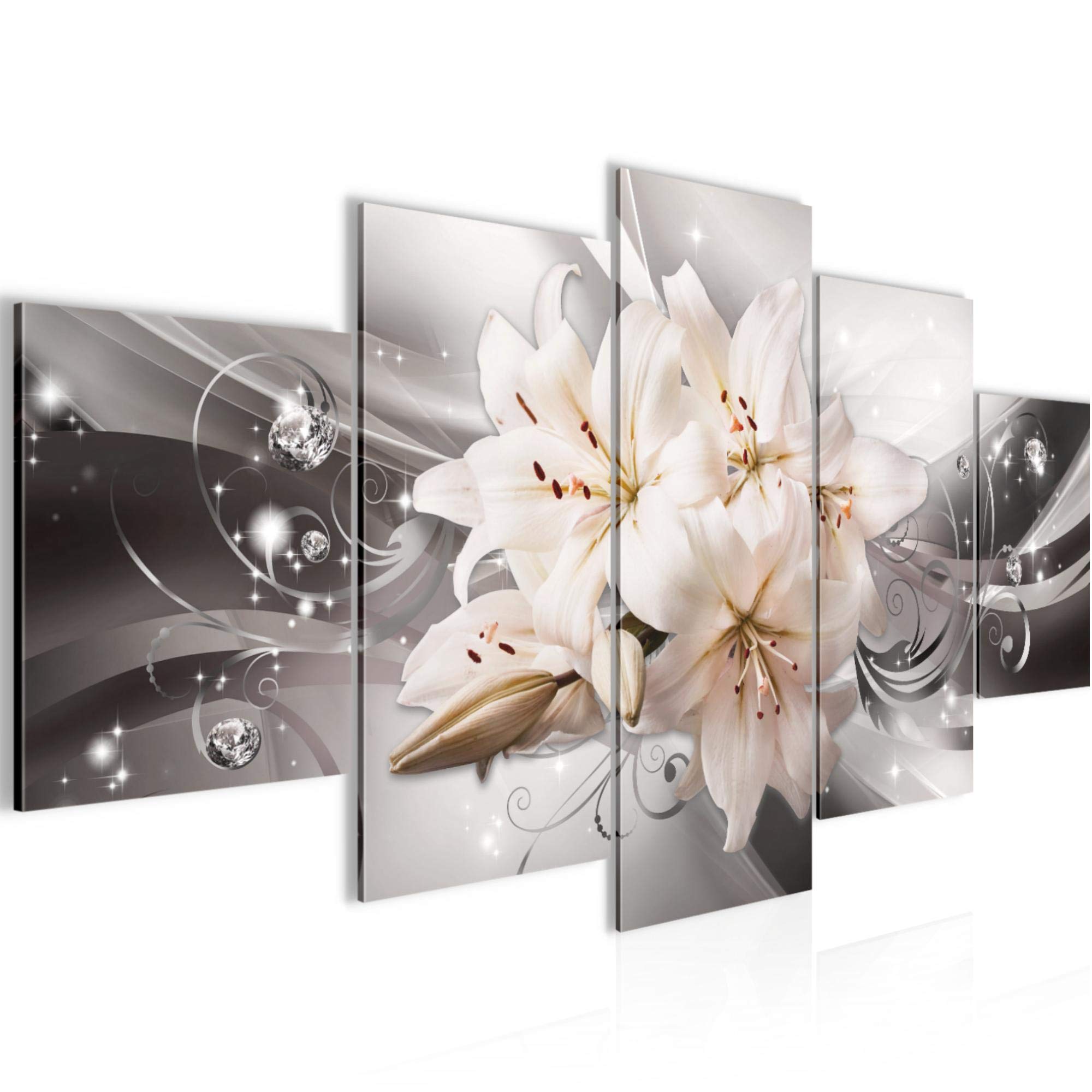 Tableau 5 Parties Runa Art pour Moderniser un Salon aux Murs Vides