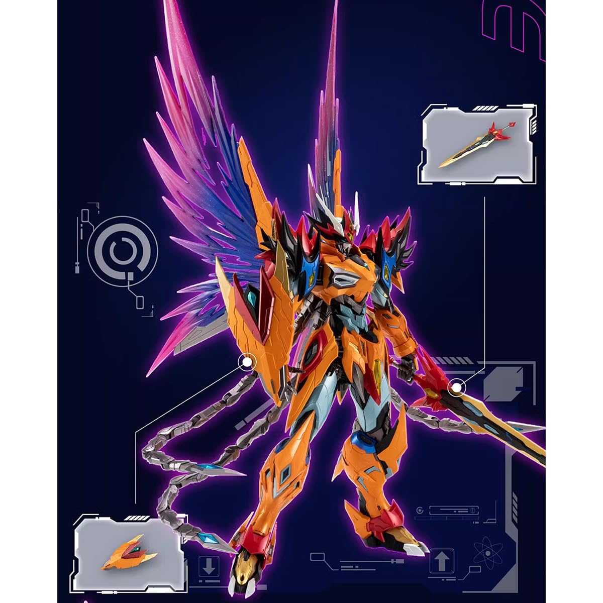 HIPLAY MOTOR NUCLEAR Cao Ren Stellar Color Premium Edition MNP-XH02CE Zestaw Modelarski do Samodzielnego Montażu