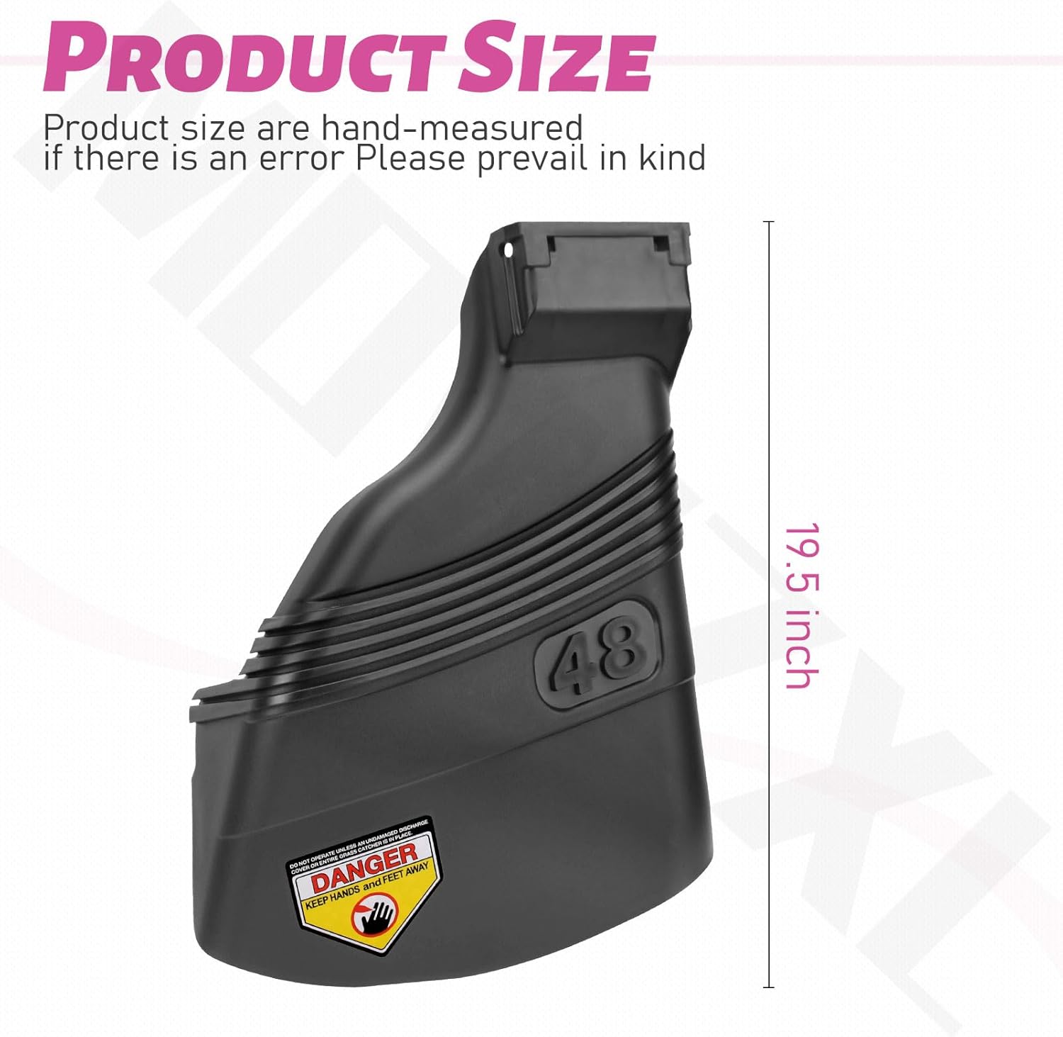 532180655 Deflector Chute Compatible with Craftsman Husqvarna Poulan AYP 48" Mower EZ4824 24822 4218 25426 YTH2348 Models, Replace 532181031 180655 532181707 180655x428