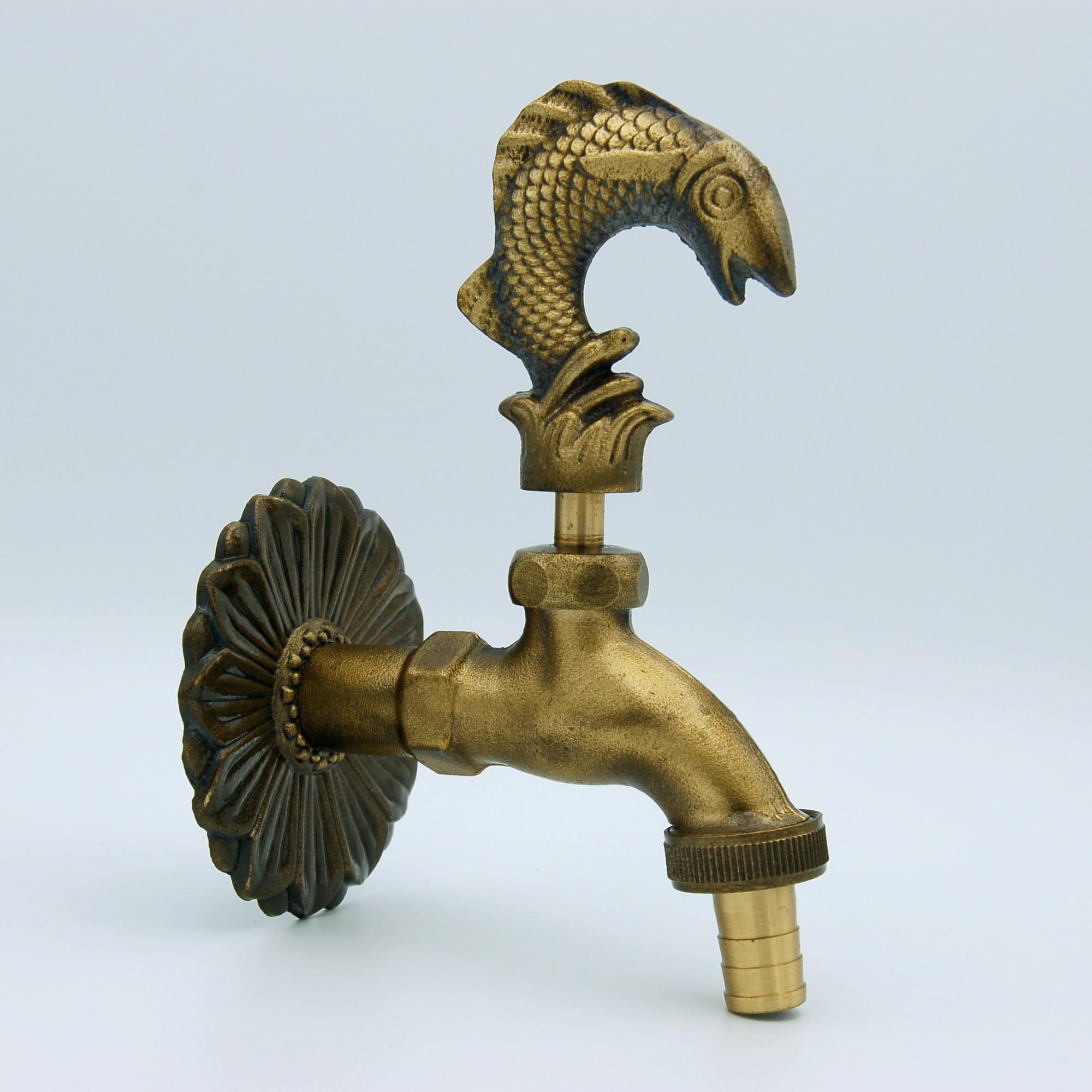 MONTSERRAT Rubinetto Giardino 1/2" Decorativo PEZ con Raccordo Tubo